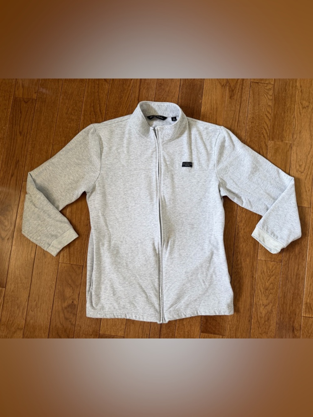 Travis Mathew Light Gray Zip Hoodie Size M